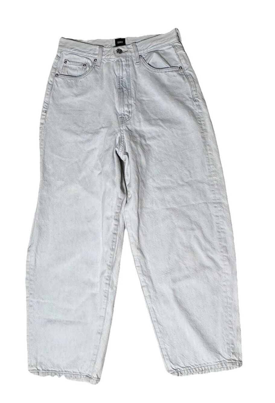 Edwin Anthropologie Light Dani Barrel Leg Denim Jeans 27 x 24.5 Light Wash Boho